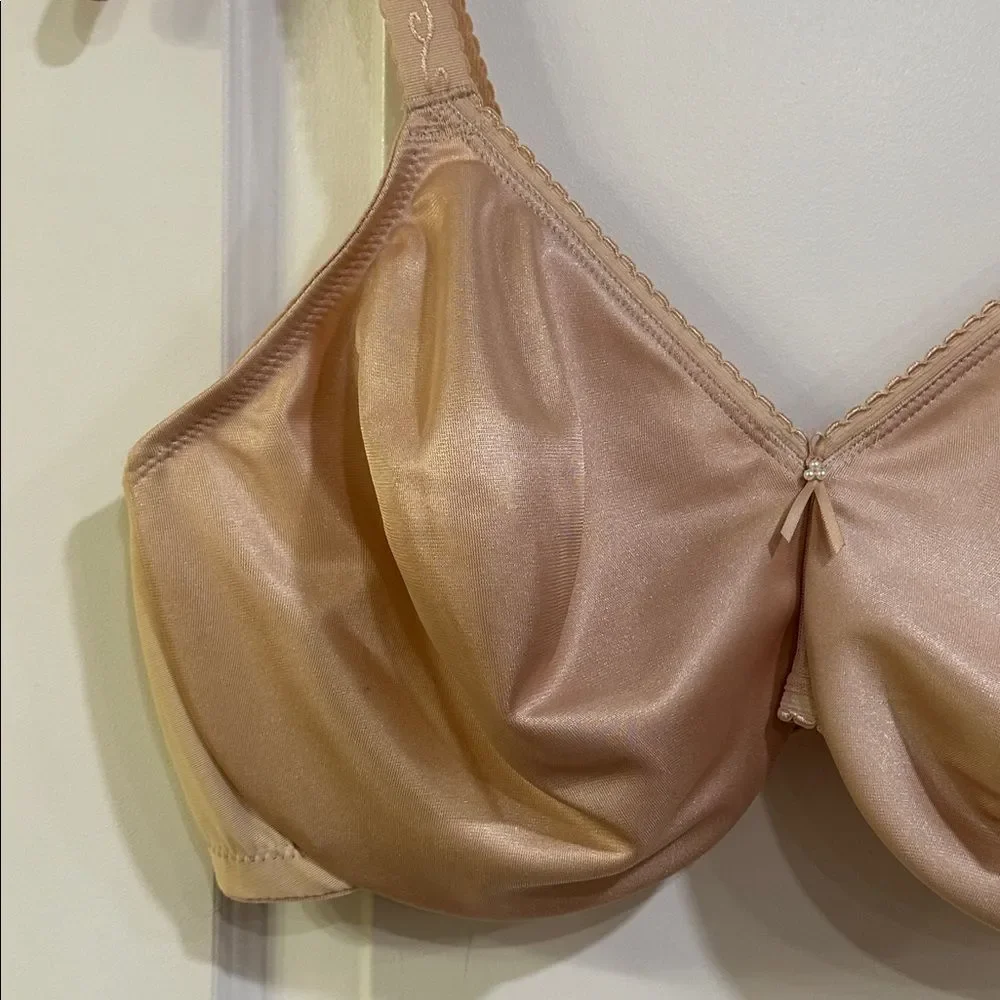 Wacoal Full Figure Simple Shaping Minimizer Bra Underwire 857109 Sand NEW 44D